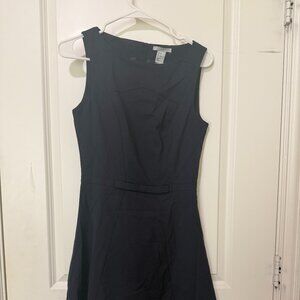 h&m black work dress